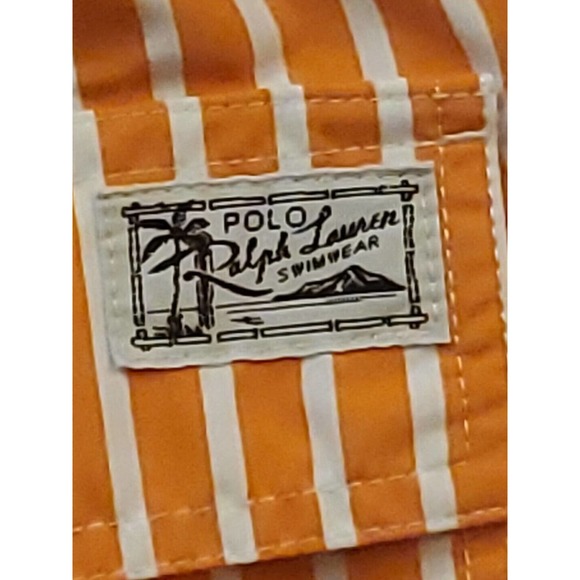 POLO BY RALPH LAUREN Swimwear Men's XXL Shorts Beach Mesh Lined Pinstriped - Picture 13 of 13